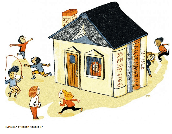 Risks of Homeschool Education?: One Harvard Law Grad's Response. homeschool house made of books
