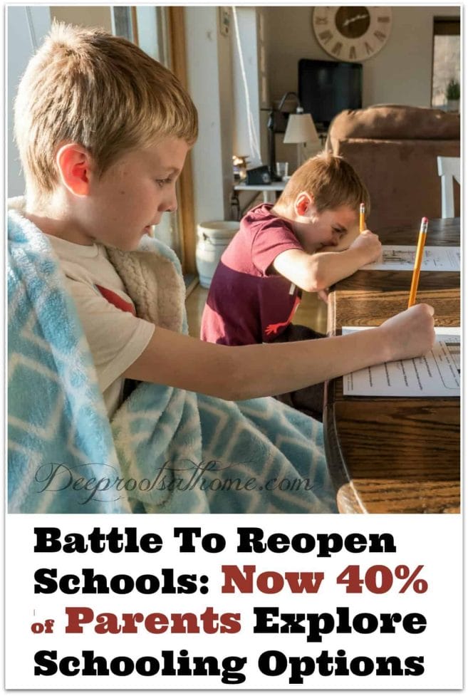 The Battle to Reopen Schools: 40% of Parents Explore Schooling Options