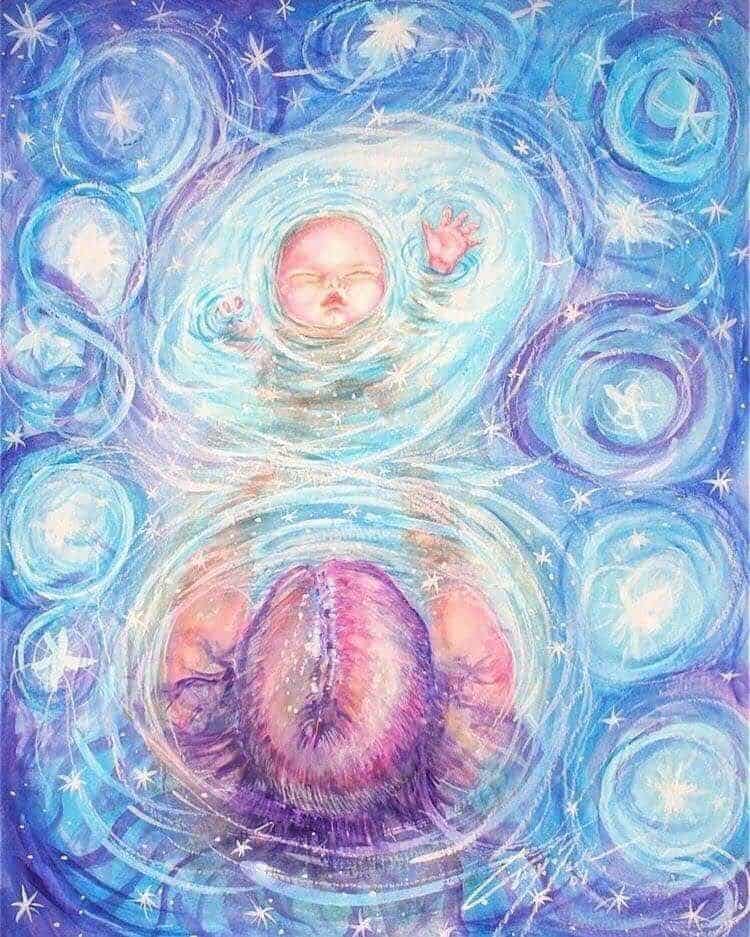 A 4 Time Mom's Biggest Reasons & Tips for Choosing Home Birth. home birth artwork