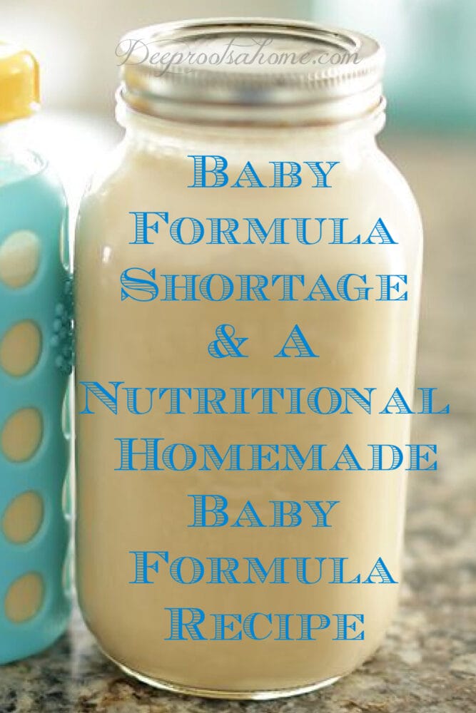 Formula Shortage & 2 Nutritious Homemade Baby Formula Recipes
