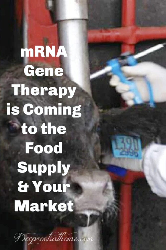 mRNA Gene Therapy Is Coming to the Food Supply and Your Market.