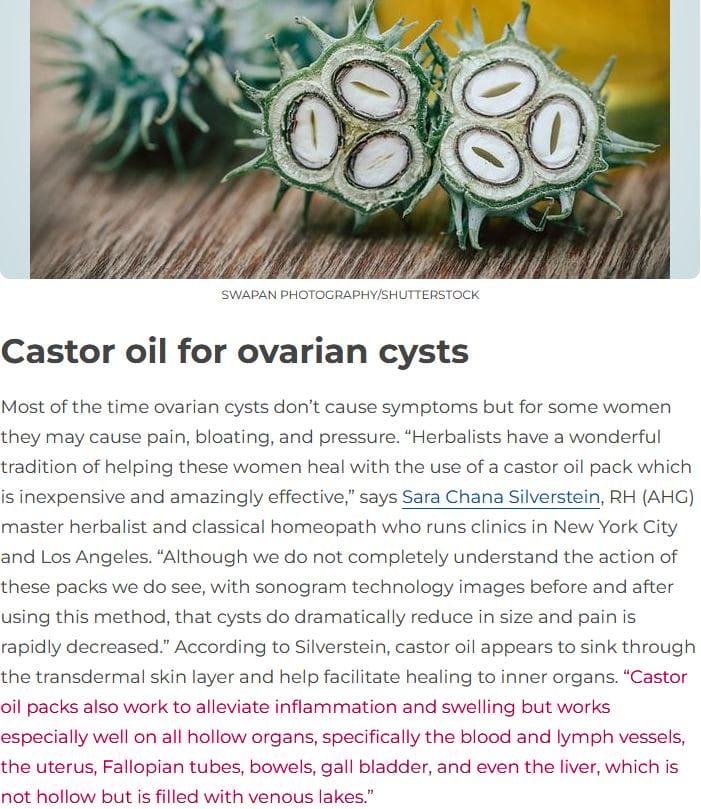 Castor Oil For Gall Stones, Bone Spurs, Arthritis, Constipation, PMS Castor Oil For Gall Stones, Bone Spurs, Arthritis, Constipation, PMS