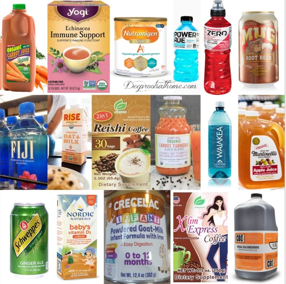 List of 28 Popular Drinks, Juices & Teas Just Recalled by the FDA