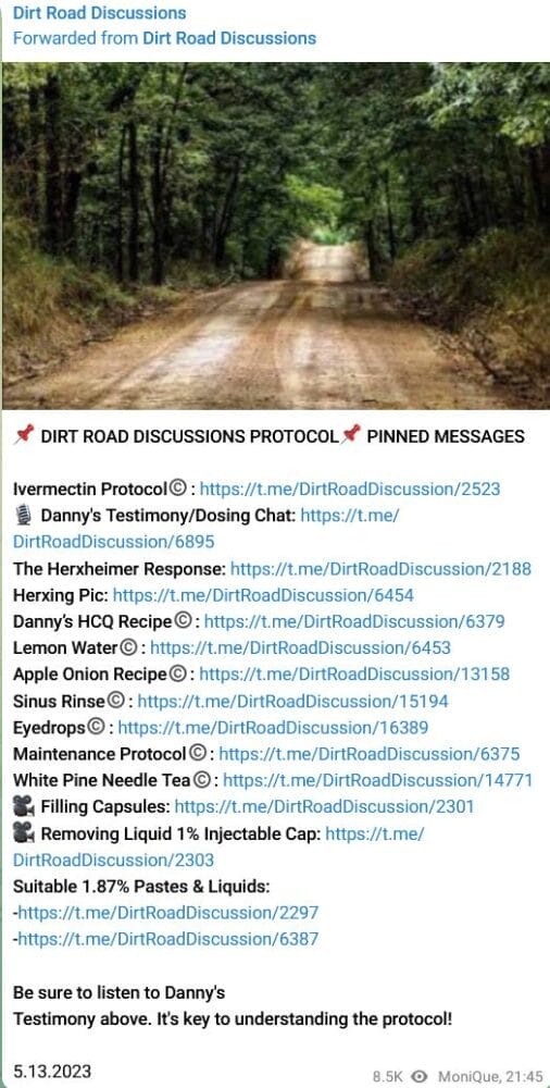 Dirt Road Discussions Ivermectin Horse Paste Protocol by Request