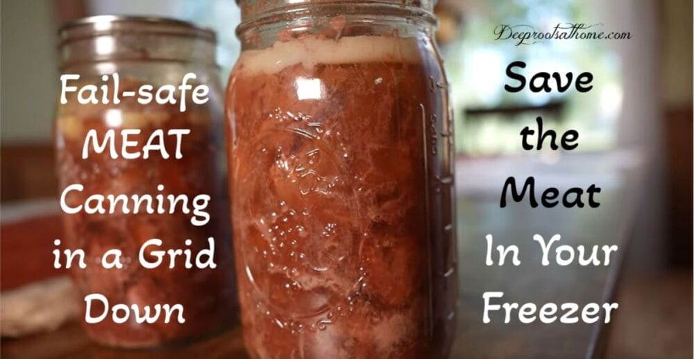 Save The Meat in Your Freezer: Fail-safe Canning in a Grid Down 