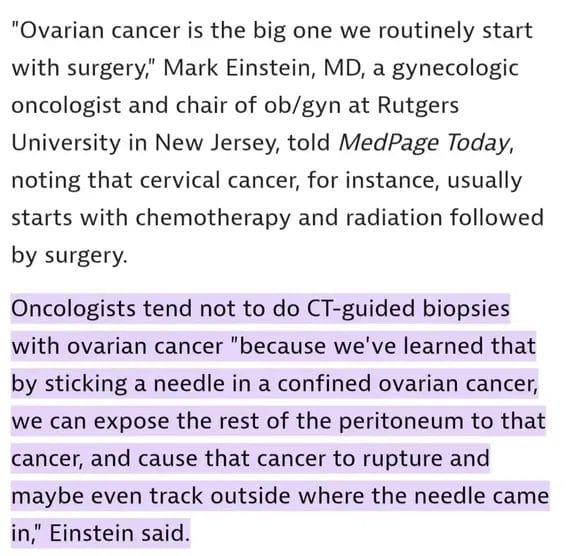 Biopsies Can Cause Cancer To Spread. It's Called Tumor Seeding Biopsies Can Cause Cancer To Spread. It's Called Tumor Seeding