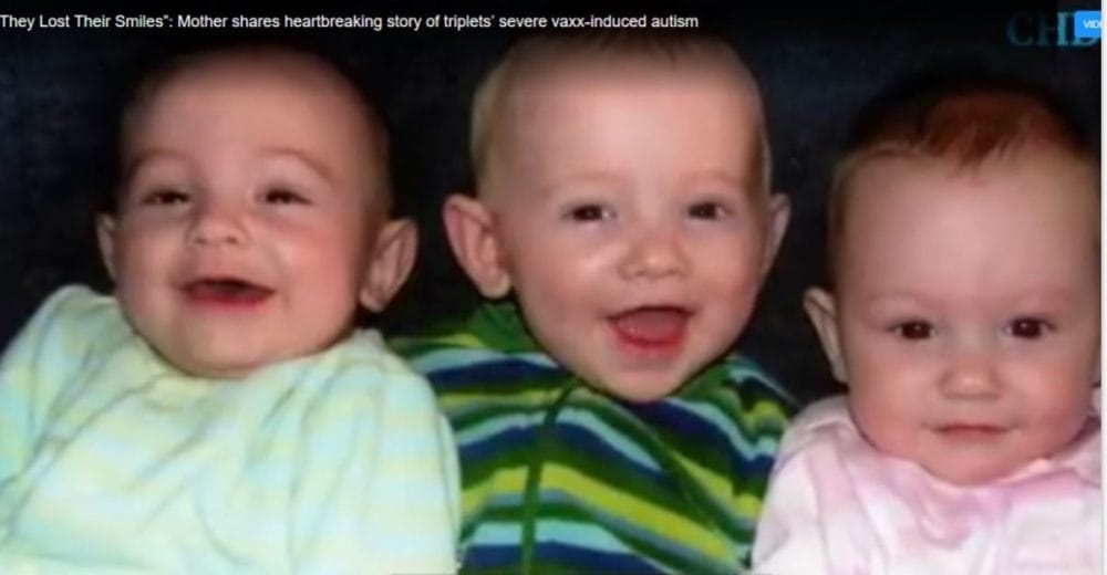 Triplets Begin Regression Into Autism Within Hours of Vaccination